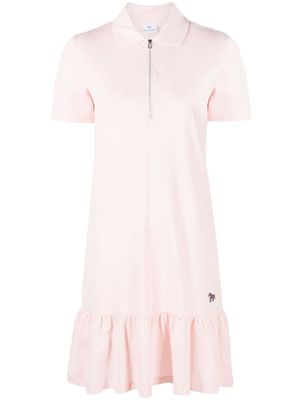 PS Paul Smith ruffle-trim shirt dress - Pink