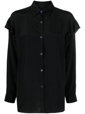 PS Paul Smith ruffle-trimmed shirt - Black