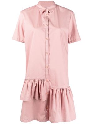 PS Paul Smith short-sleeved button-up dress - Pink