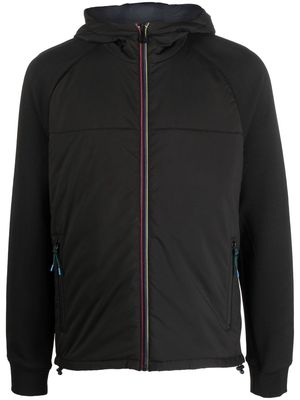 PS Paul Smith signature-stripe hooded jacket - Black