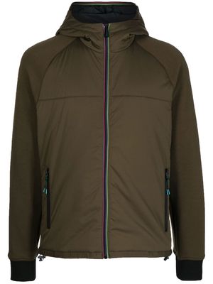 PS Paul Smith signature-stripe hooded jacket - Green