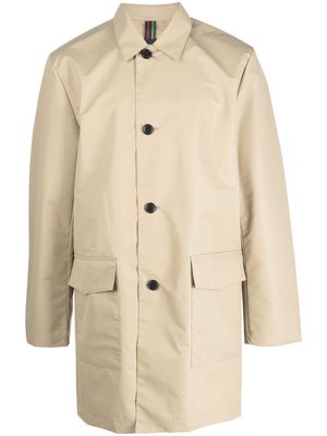 PS Paul Smith single-breasted trench coat - Neutrals