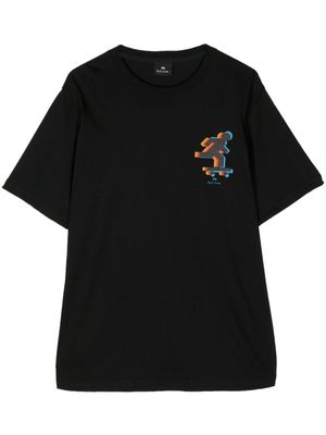 PS Paul Smith Skater Print Cotton T-shirt - Black