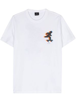 PS Paul Smith Skater-print cotton T-shirt - White