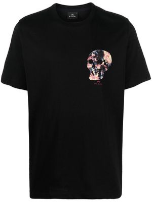 PS Paul Smith skull-print detail T-shirt - Black