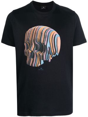 PS Paul Smith skull print T-shirt - Blue