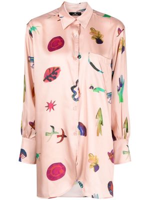 PS Paul Smith Southdowns oversized shirt - Pink