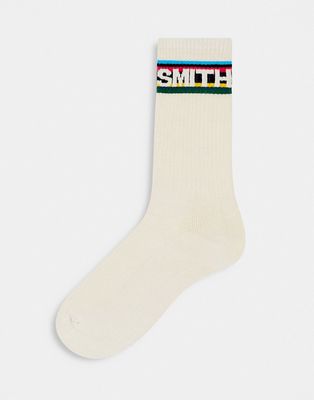 PS Paul Smith sport style socks in off white