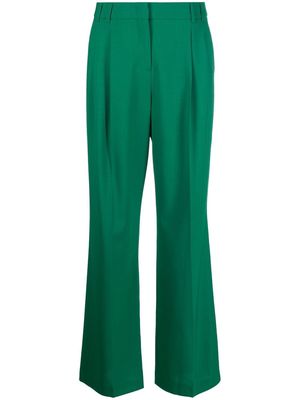 PS Paul Smith straight-leg pleat-detail trousers - Green