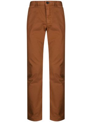 PS Paul Smith straight-leg stretch-cotton trousers - Brown
