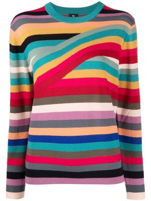 PS Paul Smith stripe-pattern long-sleeve jumper - Multicolour
