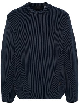PS Paul Smith stripe-patterned jumper - Blue