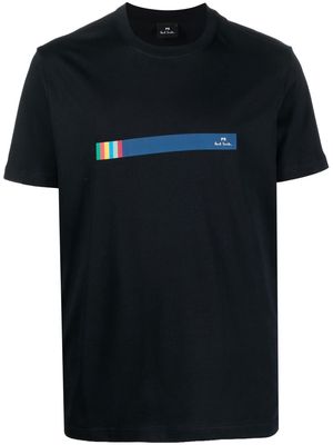 PS Paul Smith stripe-print organic cotton T-shirt - Blue