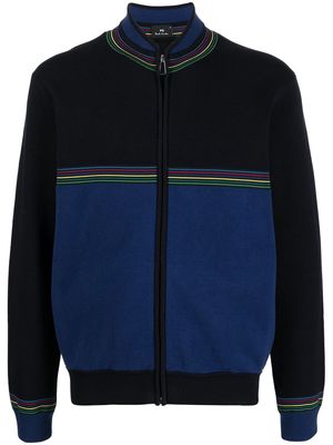 PS Paul Smith striped bomber jacket - Blue