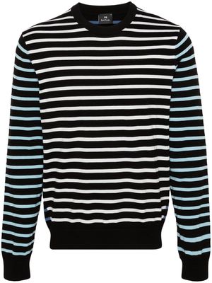PS Paul Smith striped crew-neck jumper - Black