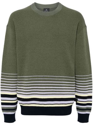 PS Paul Smith striped crew-neck sweatshirt - Green