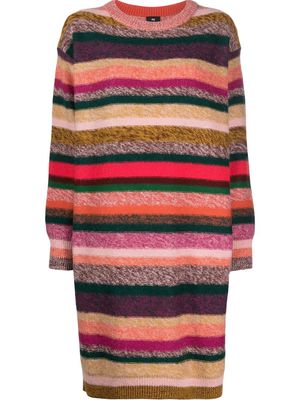 PS Paul Smith striped knitted dress - Pink