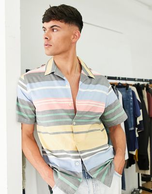 PS Paul Smith striped loose fit shirt in multi