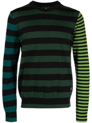 PS Paul Smith striped organic-cotton jumper - Black