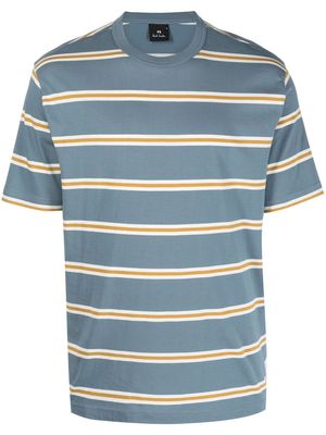 PS Paul Smith striped organic cotton T-shirt - Blue