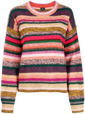 PS Paul Smith striped round-neck jumper - Pink