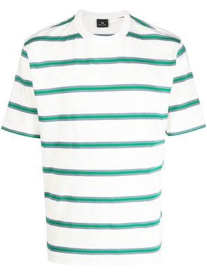 PS Paul Smith striped short-sleeved T-shirt - White