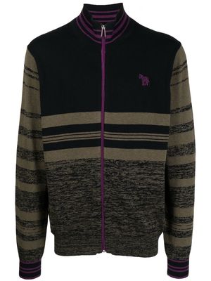PS Paul Smith striped zipped sweatshirt - Black