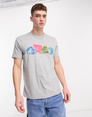 PS Paul Smith t-shirt with broken board front graphics in gray