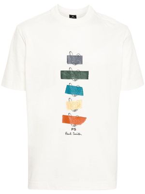 PS Paul Smith Taped Bunnies cotton T-shirt - White