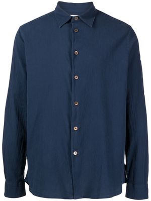 PS Paul Smith textured button-up shirt - Blue