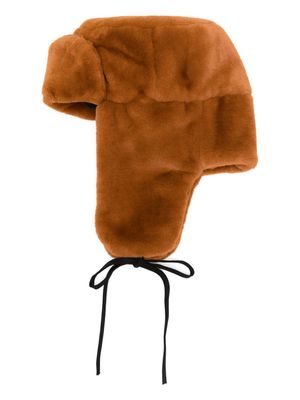 PS Paul Smith tie-fastening chapka hat - Brown