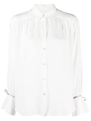 PS Paul Smith tied-cuffs long-sleeves shirt - White