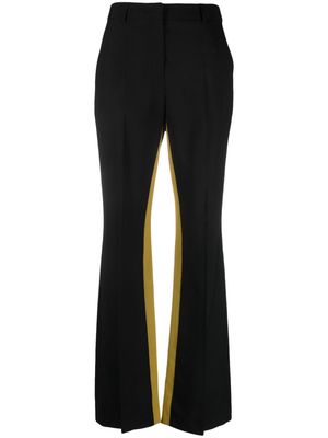 PS Paul Smith two-tone flared wool trousers - Black