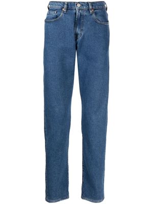 PS Paul Smith washed-denim straight-leg trousers - Blue