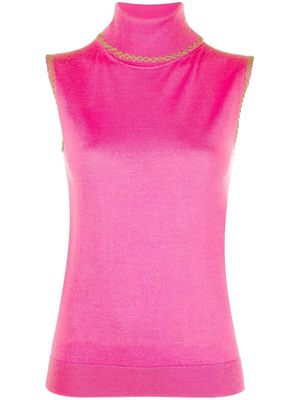 PS Paul Smith wool roll-neck sleeveless jumper - Pink