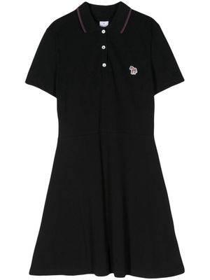 PS Paul Smith Zebra-appliqué tennis dress - Black