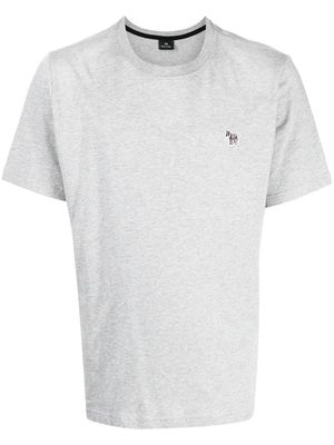 PS Paul Smith Zebra embroidered-logo t-shirt - Grey