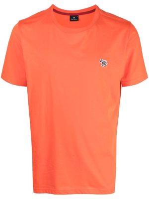 PS Paul Smith Zebra embroidered-logo t-shirt - Orange