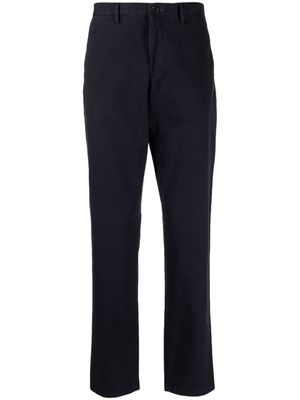 PS Paul Smith zebra-embroidered straight-leg trousers - Blue