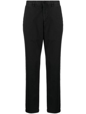 PS Paul Smith zebra-embroidered twill straight-leg trousers - Black