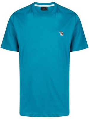 PS Paul Smith zebra logo-appliqué T-shirt - Blue
