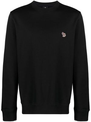 PS Paul Smith zebra-logo organic cotton sweatshirt - Black