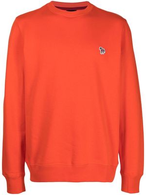 PS Paul Smith zebra-logo organic cotton sweatshirt - Orange