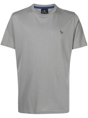 PS Paul Smith Zebra logo-patch T-shirt - Grey