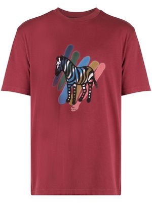 PS Paul Smith Zebra logo-print t-shirt - Red