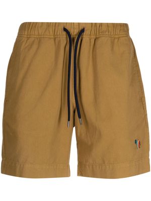 PS Paul Smith Zebra-motif cotton shorts - Brown