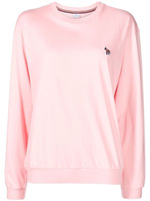 PS Paul Smith zebra-motif cotton sweater - Pink