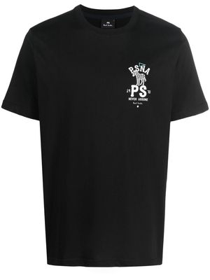 PS Paul Smith Zebra-motif short-sleeved T-shirt - Black