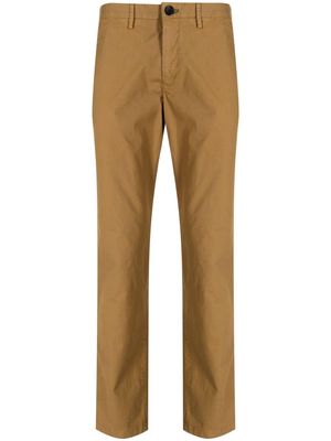 PS Paul Smith Zebra-motif stretch-cotton trousers - Brown