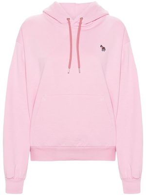 PS Paul Smith Zebra-patch cotton hoodie - Pink